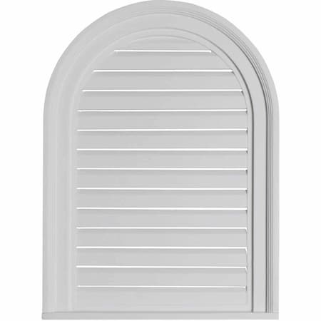 Ekena Millwork Cathedral Gable Vent Louver, Functional, 18"W x 24"H x 2"P GVCA18X24F